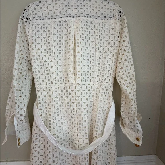 Zara ecru openwork embroidery mini dress XS - Picture 9 of 10